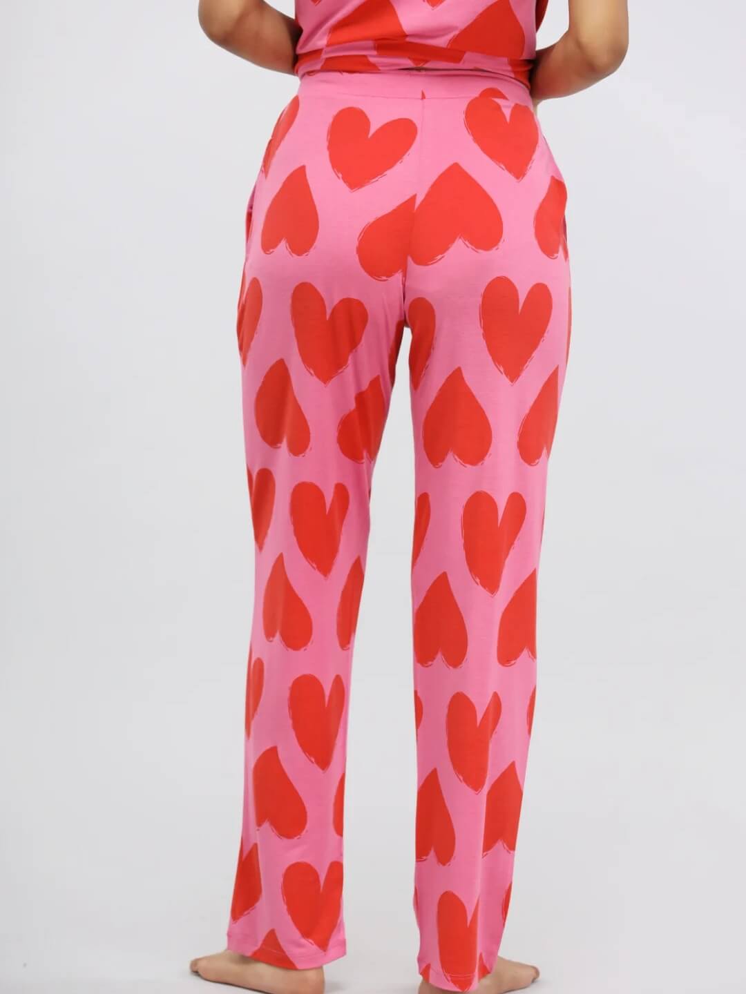pink heart modal pajama wholesale