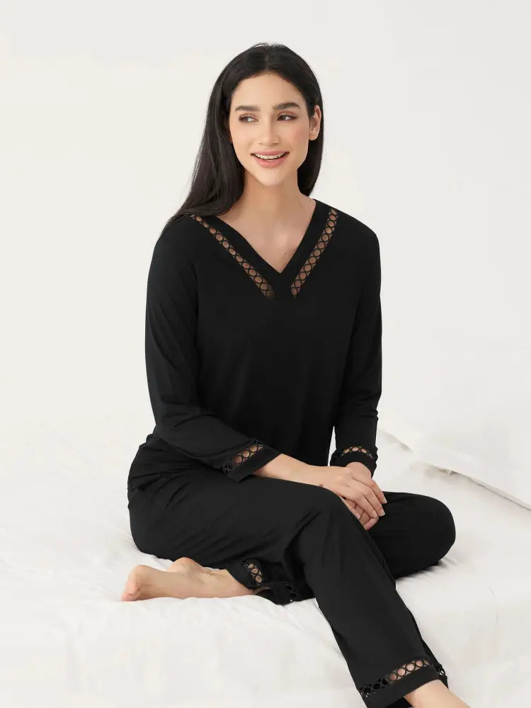 Wholesale modal sleepwear, customizable pajama sets for private label brands.