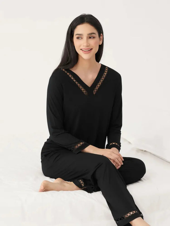 Wholesale modal sleepwear, customizable pajama sets for private label brands.