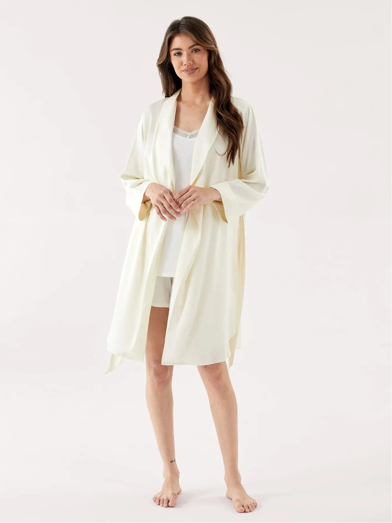 wholesale bamboo silk lounge robes factory supplier