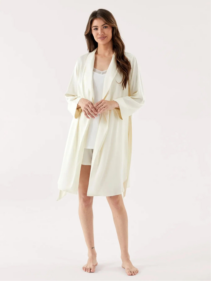 wholesale bamboo silk lounge robes factory supplier