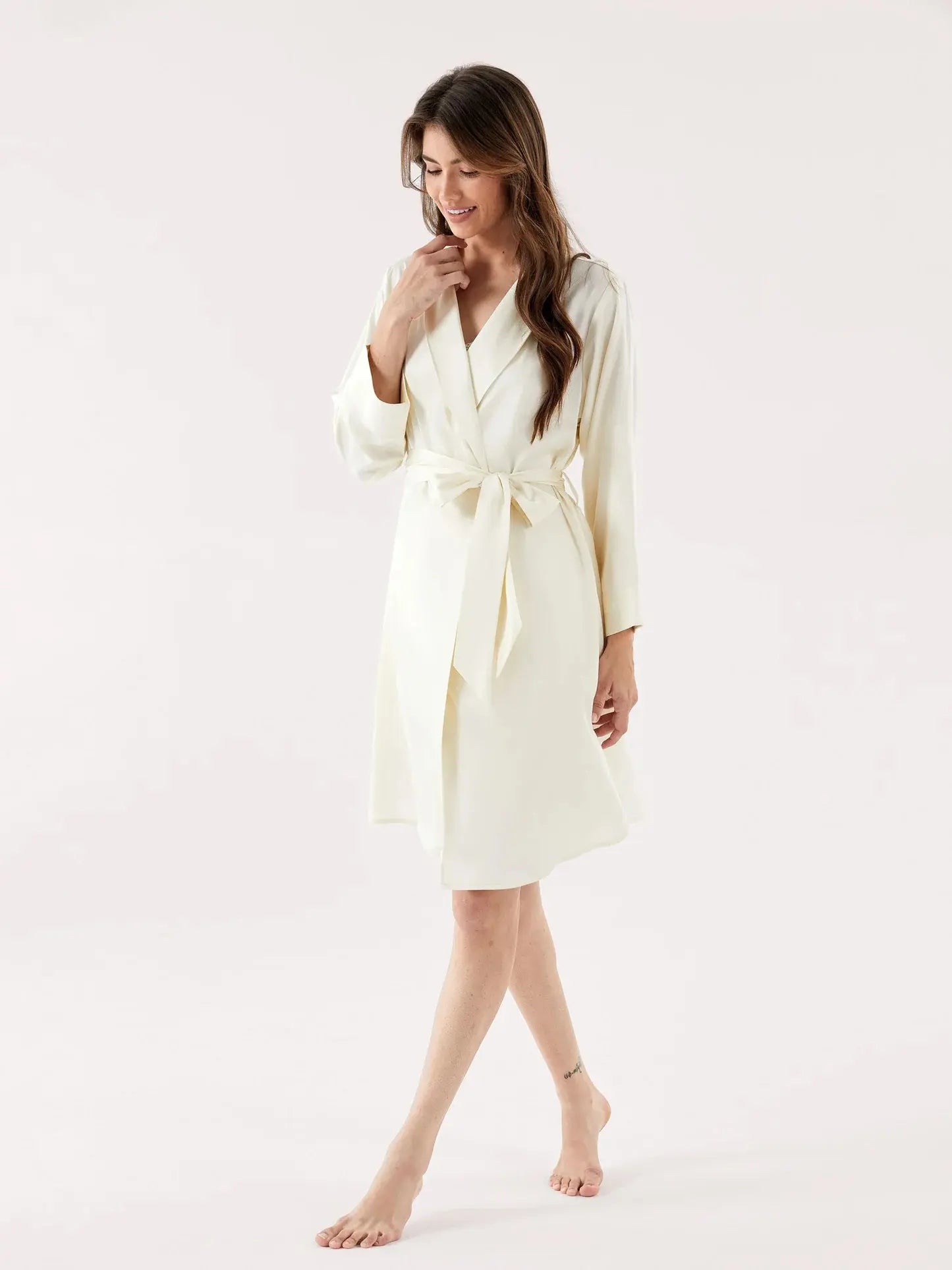 bamboo silk lounge robe wholesale factory