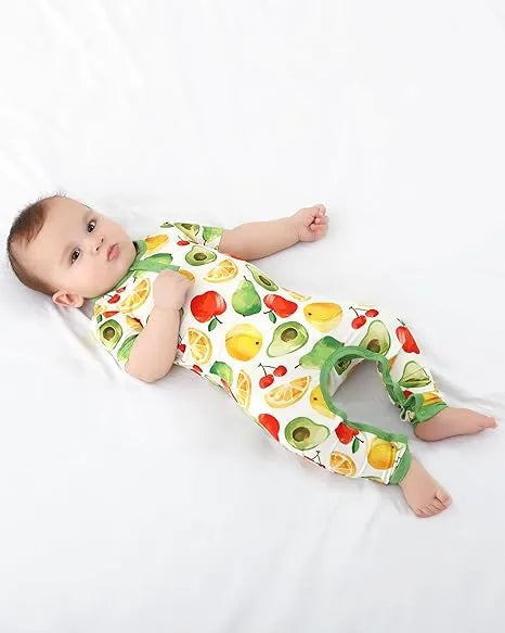 Fruit Pattern Bamboo Baby Romper Sleep Wear Manufacturer