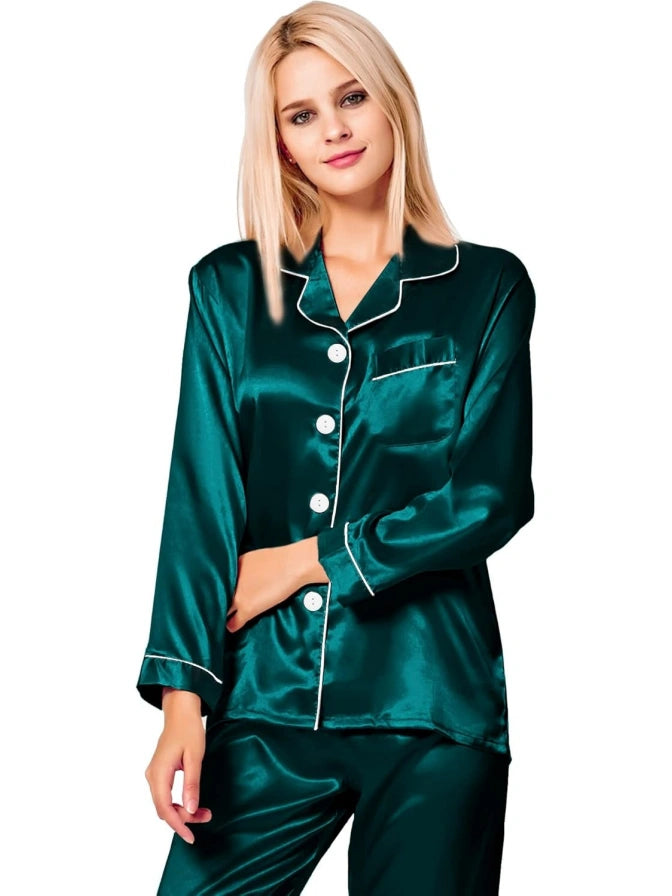 Satin Sleepwear Supplier Women Pajamas Set Bulk