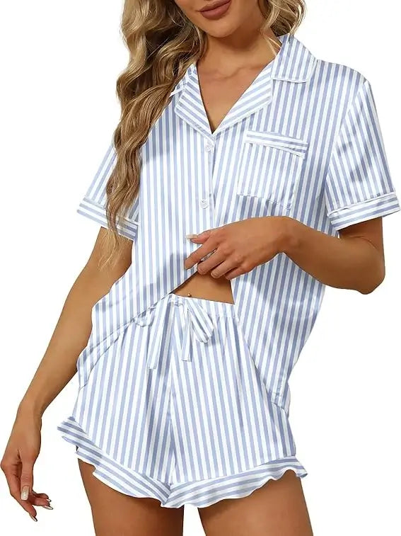 Wholesale Women Silk Pjs Set