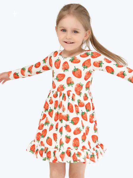 Wholesale Baby Girls Full Printing Dress Supplier Venders