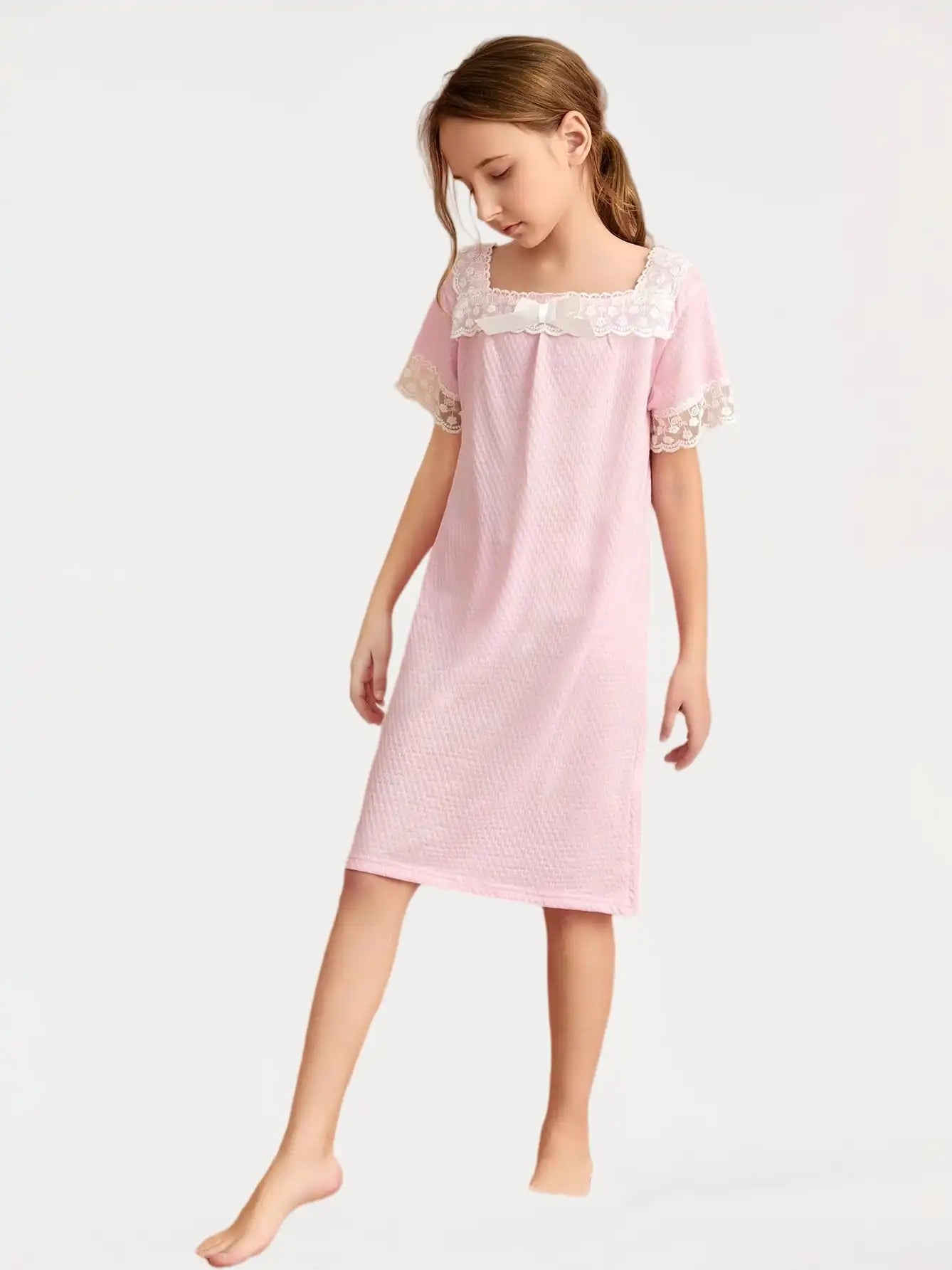 Girls Sleepwears Wholesale | Lace Nightgown Dress Wholesale Factory