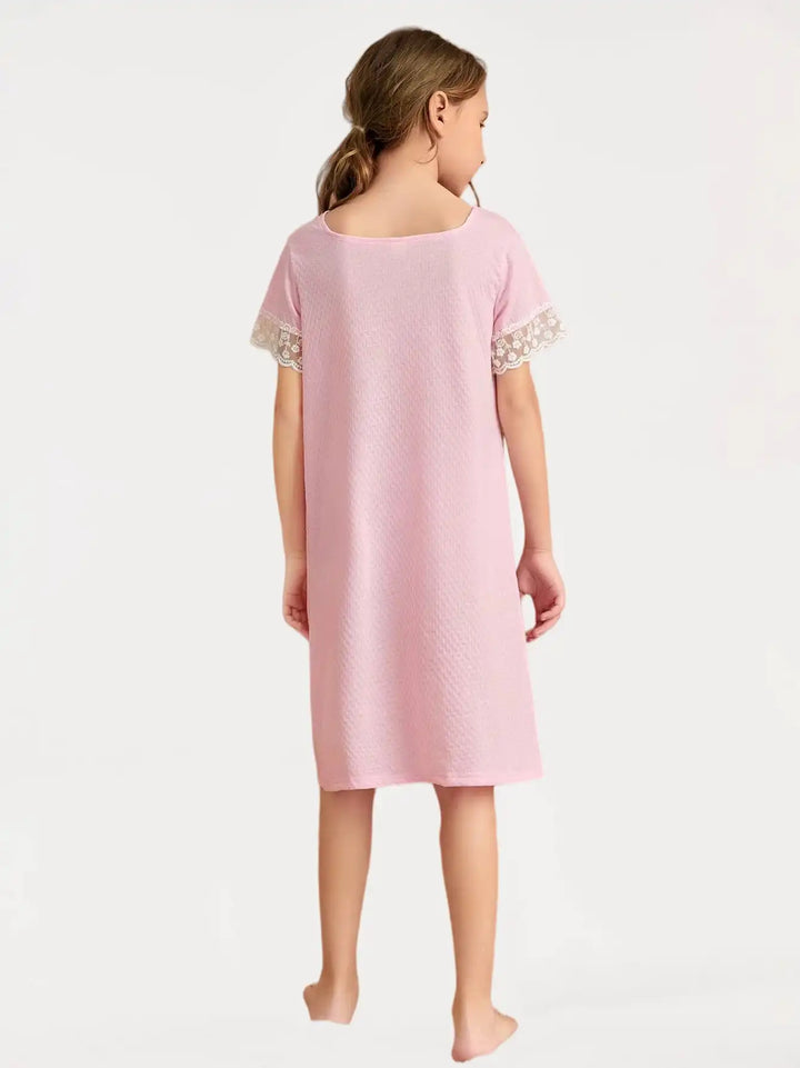 Girls Sleepwears Wholesale | Lace Nightgown Dress Wholesale Factory