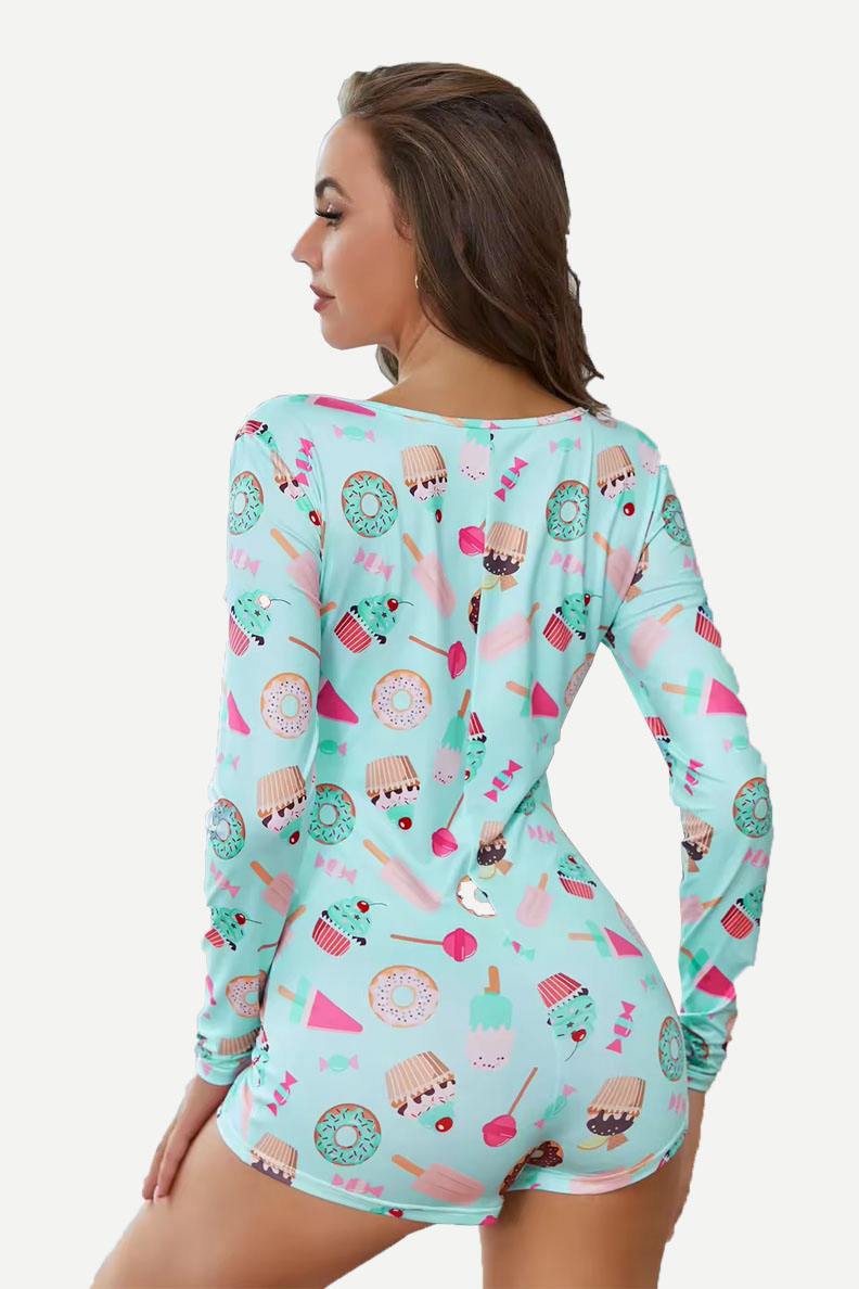 Wholesale Custom Onesie for Women Dessert Print Onesie Manufacturer