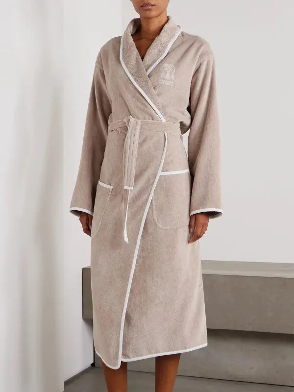 cotton terry embroidered robes wholesale manufacturer