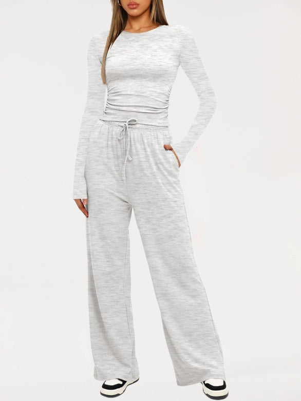 private label women bamboo loungewear set