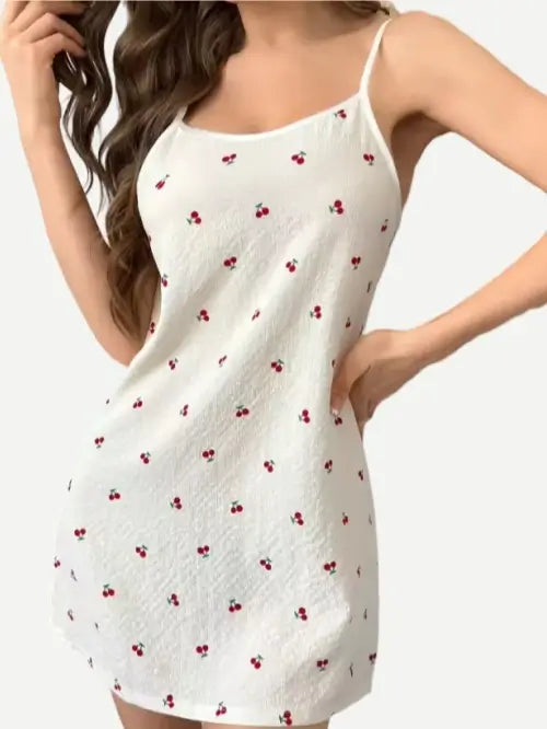 Custom Cute Pattern Pajama Women Sleep Dress Nightgown