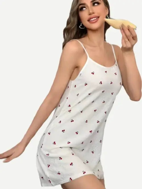 Custom Cute Pattern Pajama Women Sleep Dress Nightgown