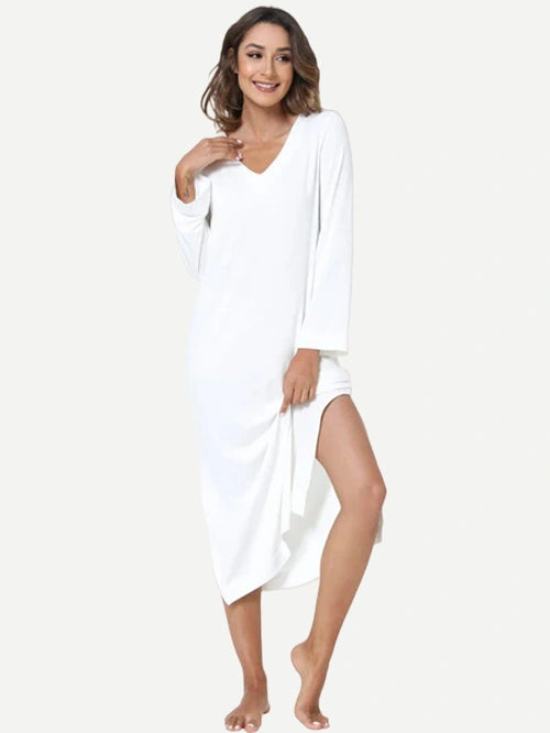 Bamboo Cotton Organic Women Nightgown Sleep Dress