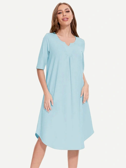 Notch Neck Dress Nighty Sleepwear Wholesale Factory