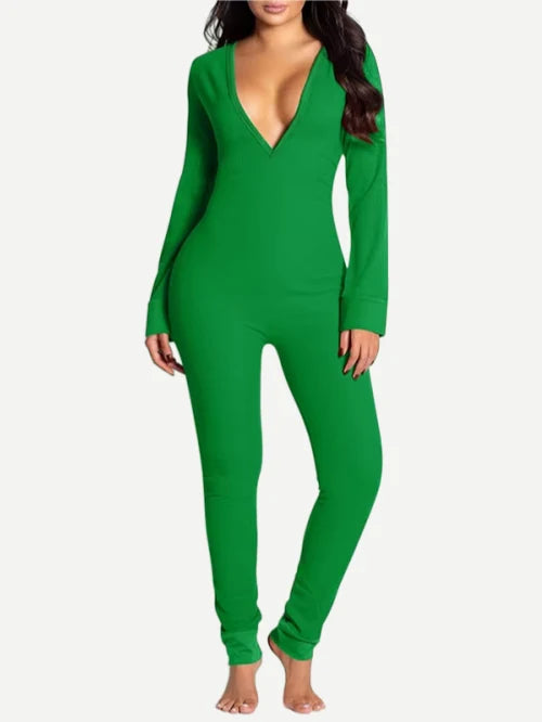 Open Crotch Adult Onesie with Butt Flap Custom Women's Jumpsuits