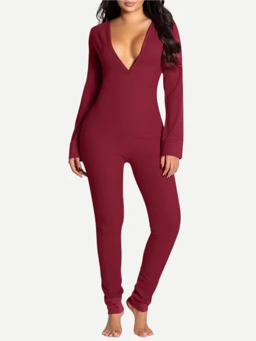 Open Crotch Adult Onesie with Butt Flap Custom Women's Jumpsuits