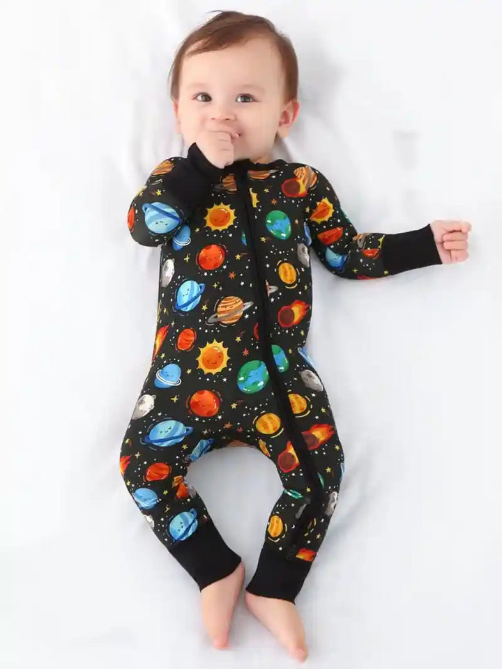 Printed Baby Romper Wholesale | Boy Zipper One-Pieces Supplier